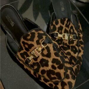 Michael Kors Leopard Print Women's Mules